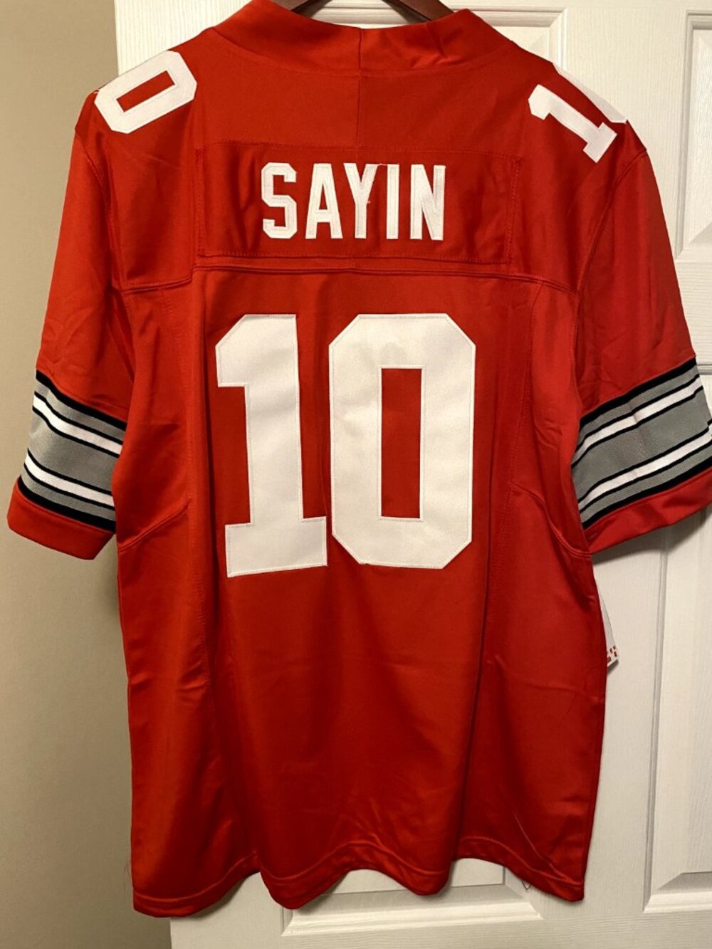 Julian Sayin Stitched Red Vapor Jersey
